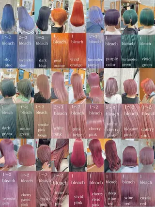 ミディアム ブリーチカラー/ 寺口佳希のヘアスタイル