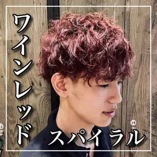 ショート カラー パーマ メンズ ワダ カイのヘアスタイル