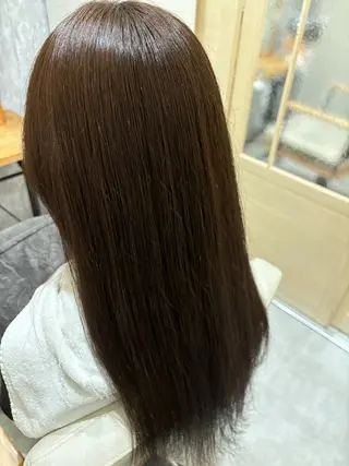 ロング カラー 似合わせ 顔周りYUUGAのヘアスタイル