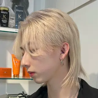 カラー メンズ 【メンズ特化⚡️】 曲がる矯正/千原涼麻のヘアスタイル