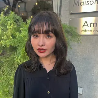 ミディアム カラー mizuho .のヘアスタイル