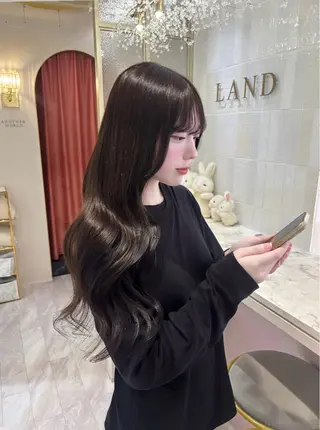 ロング 桃瀬 綾音 カラー/縮毛募集中♡のヘアスタイル