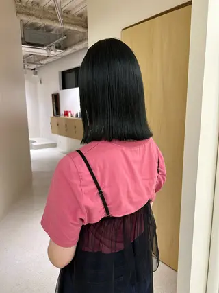 ミディアム 田中 樹奈のヘアスタイル