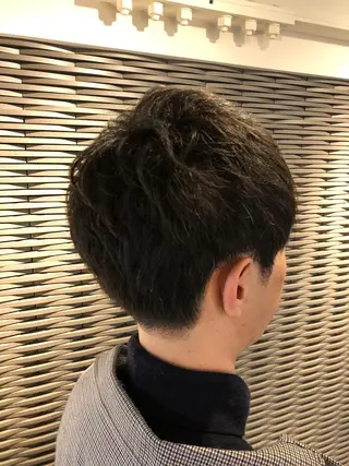 ミディアム メンズ 刈り上げの あおきさんのヘアスタイル