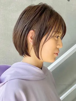 ショート カラー 当日予約🆗ショート /ハイライト/松本のヘアスタイル