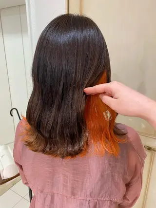 ミディアム カラー ヘアアレンジ 透明感カラー 古山 結季🌙🖤のヘアスタイル