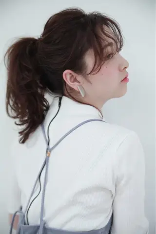 セミロング カラー パーマ ヘアアレンジ メンズ キッズ ネイル マツエク・マツパ EnBlesS西宮 マンツーマン神道有基のヘアスタイル
