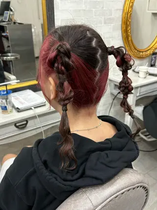 ヘアアレンジ ヘアセット☆ 髪質改善カラー☆まいのヘアスタイル