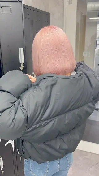 セミロング カラー 💕ブリーチ/ヘアメ 🎀YUUKAのヘアスタイル