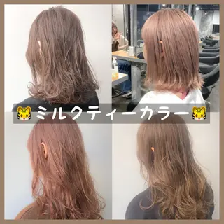 セミロング カラー 🫧渋谷美容師 たくみ🫧のヘアスタイル