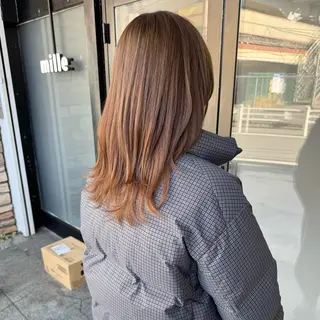 ロング カラー 暖色カラー/ブリーチ 🎀オビツメイ🎀のヘアスタイル