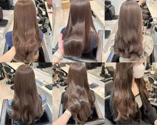 ロング カラー ヘアアレンジ 代表🎀 ふわモテ愛 され髪🩷yumiのヘアスタイル