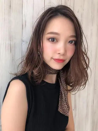 ミディアム カラー ルービック 奈良のヘアスタイル