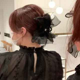 ロング カラー ヘアアレンジ 内田 志乃のヘアスタイル