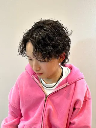 ミディアム メンズ特化🔥再現度 高カット/パーマ/元のヘアスタイル