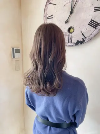 セミロング カラー 古田 昂也のヘアスタイル