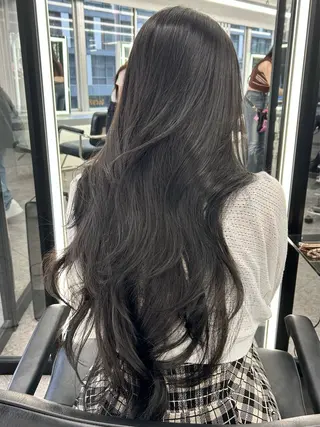 ロング カラー nanaka 🤍韓国ワンホンヘアのヘアスタイル