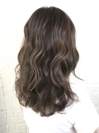 セミロング カラー エイジングケア特化 美容師✂️山崎竜二のヘアスタイル