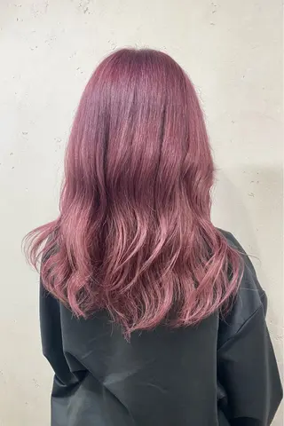 セミロング カラー 脱！黒髪 ダブルカラー【上野】のヘアスタイル