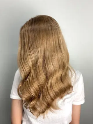 セミロング カラー ヘアアレンジ メンズ 🧡可愛い色落ち🧡 ハイトーン特化🧡のヘアスタイル