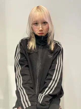 ロング カラー Rosa Mme.Hardy所属・ROSA 心花のヘアスタイル