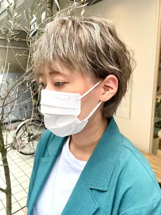 ショート カラーモデル募集中 美容室ハピスのヘアスタイル