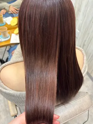 ロング 暖色カラー💞 菊地しおんのヘアスタイル