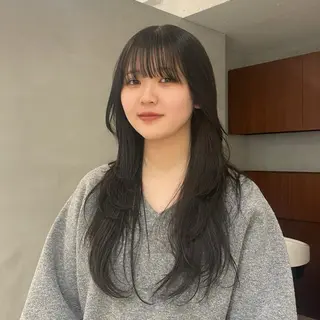 カラー noki /bob layerのヘアスタイル