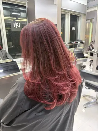 ロング 🫧バレイヤージュ/ ハイトーン/ミズキのヘアスタイル