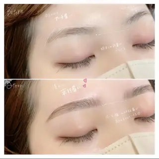 アイブロウ ロレインブロウ MOANAのマツエク・マツパデザイン