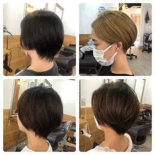 ショート 髪質改善&ブリーチ 伊勢 祐一郎のヘアスタイル