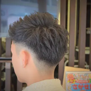 ショート メンズ 高野浩平/フェード ツイストスパイラルのヘアスタイル