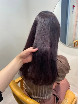 セミロング カラー 当日予約大歓迎💗 依田瑞希のヘアスタイル