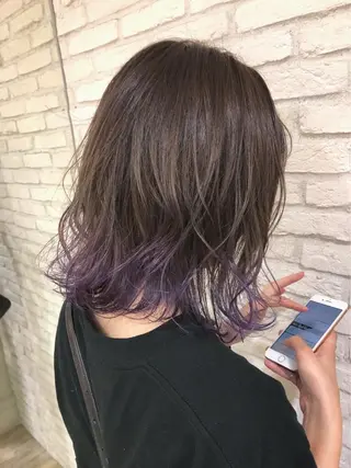 ミディアム カラー HAUS 片山みほのヘアスタイル