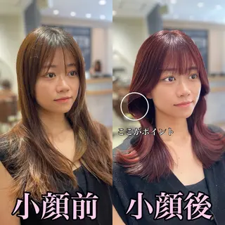 セミロング 映える顔まわり/前髪 特化 💗 ユキマのヘアスタイル