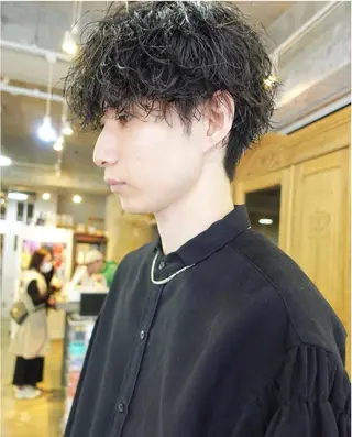 パーマ メンズ 【pia】 江田岳斗のヘアスタイル