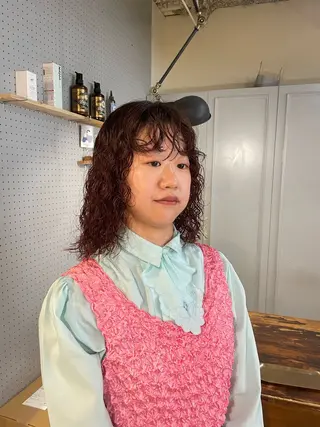 ミディアム パーマ 🤩噂のMr.髪ポジ ティブ®️yu🤩のヘアスタイル