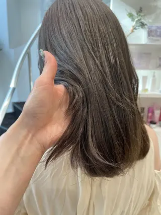ミディアム カラー BiBi 武田 あやのヘアスタイル