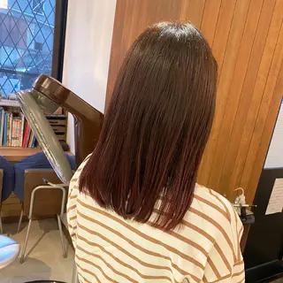 ミディアム カラー 髪質改善特化 安東駿介のヘアスタイル