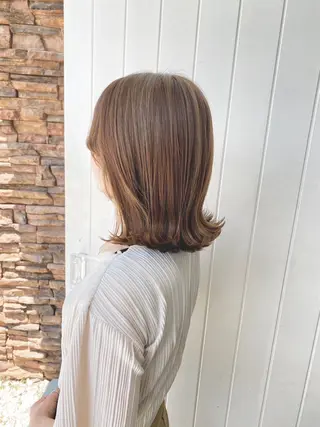 ミディアム カラー 美髪✨艶髪✨髪質改善 カラー特化❕亀島のヘアスタイル