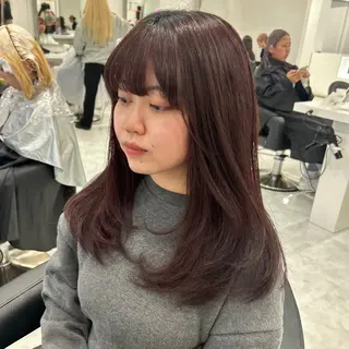 ロング カラー パーマ ヘアアレンジ メンズ キッズ 盛れ韓国ハイトーン 🎀Himari🎀のヘアスタイル
