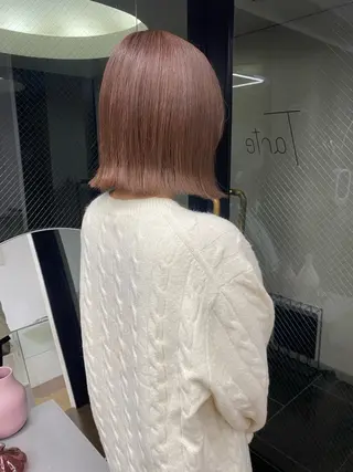 ミディアム カラー 似合わせカット ツヤカラー/和田陽向のヘアスタイル