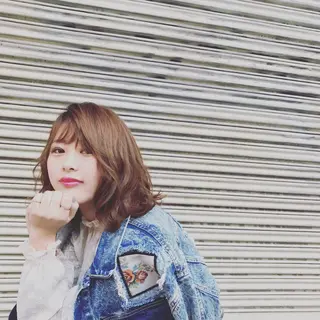 ショート ミディアム セミロング カラー パーマ ヘアアレンジ マツエク・マツパ Lall  You 大阪所属・🥛洒落髪小顔cut なら龍崎🥛のヘアスタイル