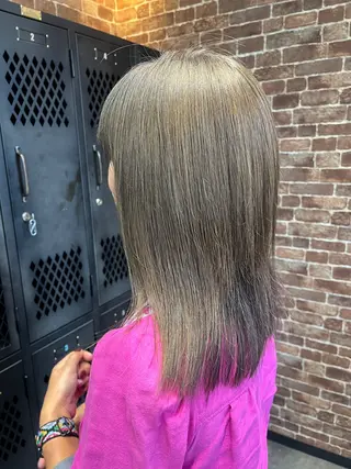 ミディアム カラー メンズ 久木原 ゆりのヘアスタイル