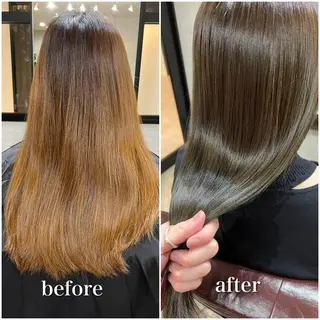 ミディアム カラー 縮毛矯正×髪質改善 店長　DAITOのヘアスタイル