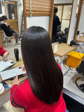 ロング カラー ✨🎨ブリーチなし 透明感カラー✨美友のヘアスタイル