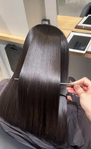 パーマ ロング カラー リピート90%超/縮 毛矯正/髪質改善井口のヘアスタイル