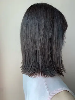 ミディアム カラー hub hair レイヤー/透明感のヘアスタイル