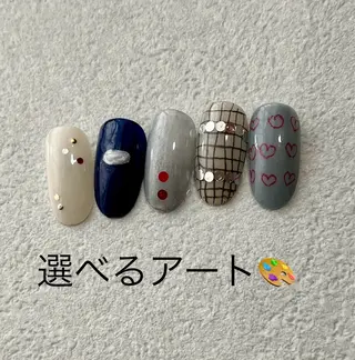ネイル tsumeya ゆるかわ手描きネイルのネイルデザイン