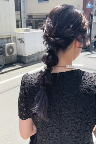ロング ayu omochaのヘアスタイル